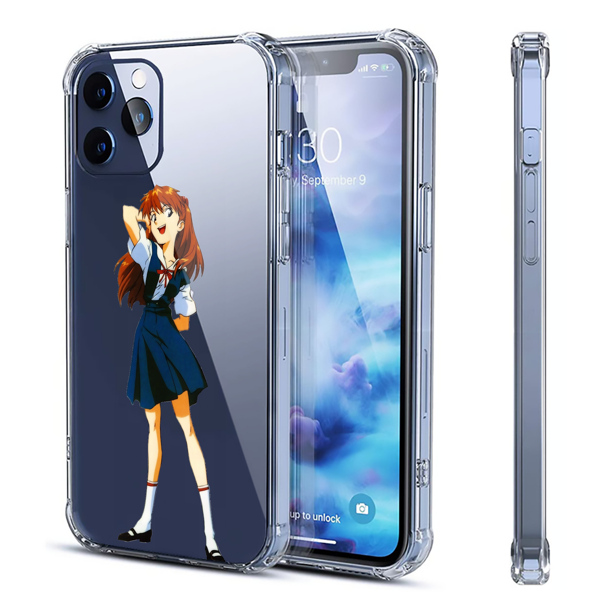 （画像用） EVA 新世紀エヴァンゲリオン 【iPhone 12シリーズ対応】透明スマホケース（クリアソフトケース）